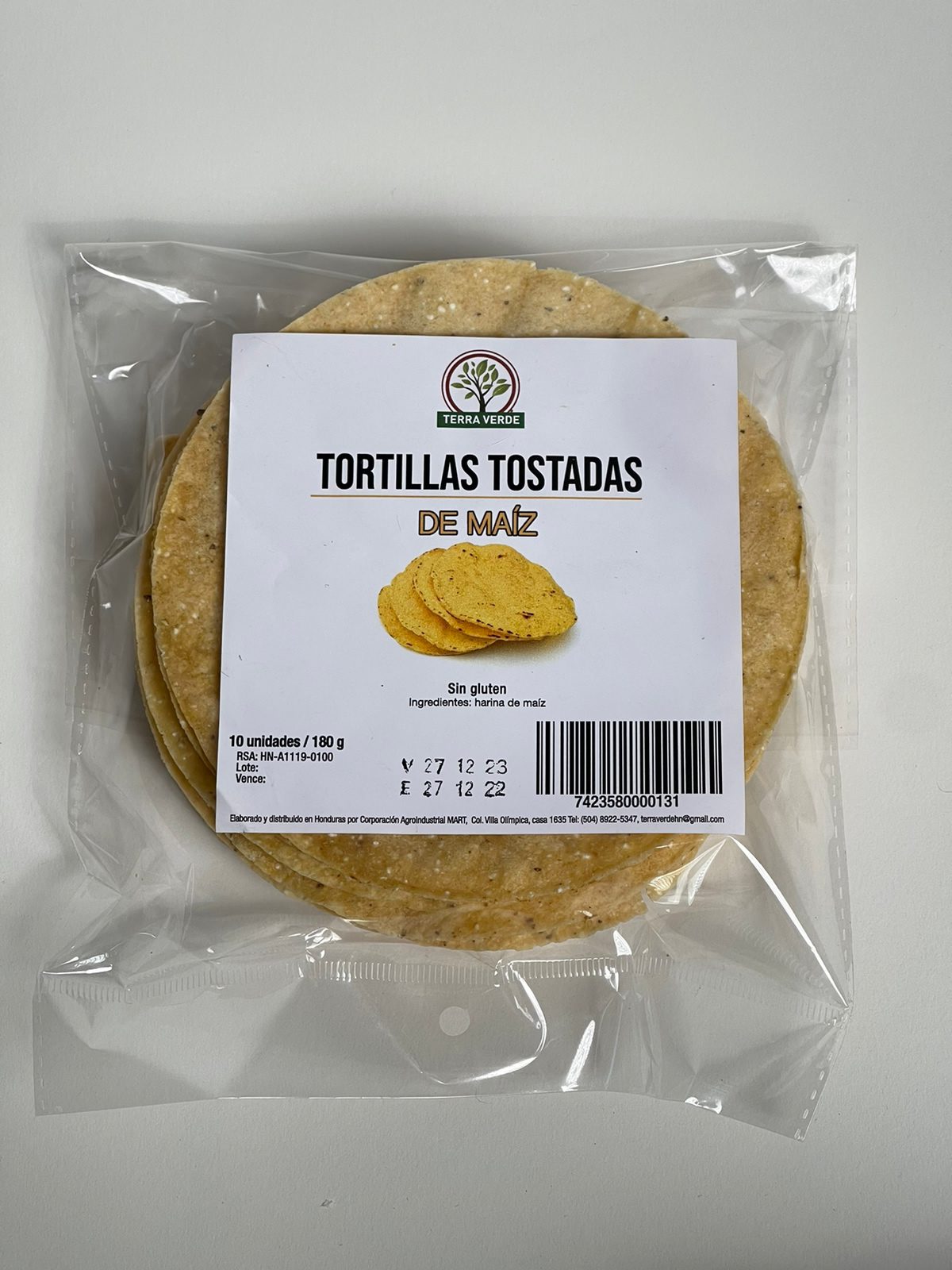 Tortillas Tostadas de Maíz, 16 Unidades Tienda Catracha Nostálgicos
